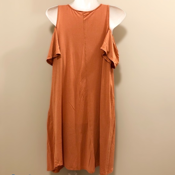 orange flare sundress - Picture 2 of 3